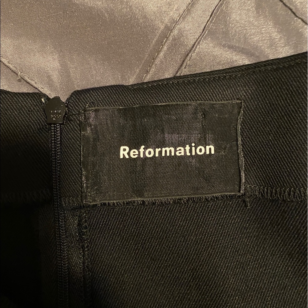 Reformation fitted skater skirt